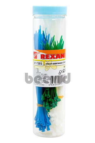 Крепеж кабеля Rexant Набор хомутов цветных пластиковых НХ-1